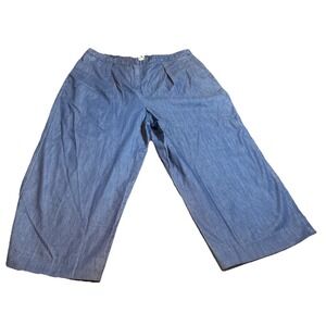 NWT Dana Buchman Culotte Jeans Size 12 Mid-Rise 24" Inseam Wide Leg‎ Denim